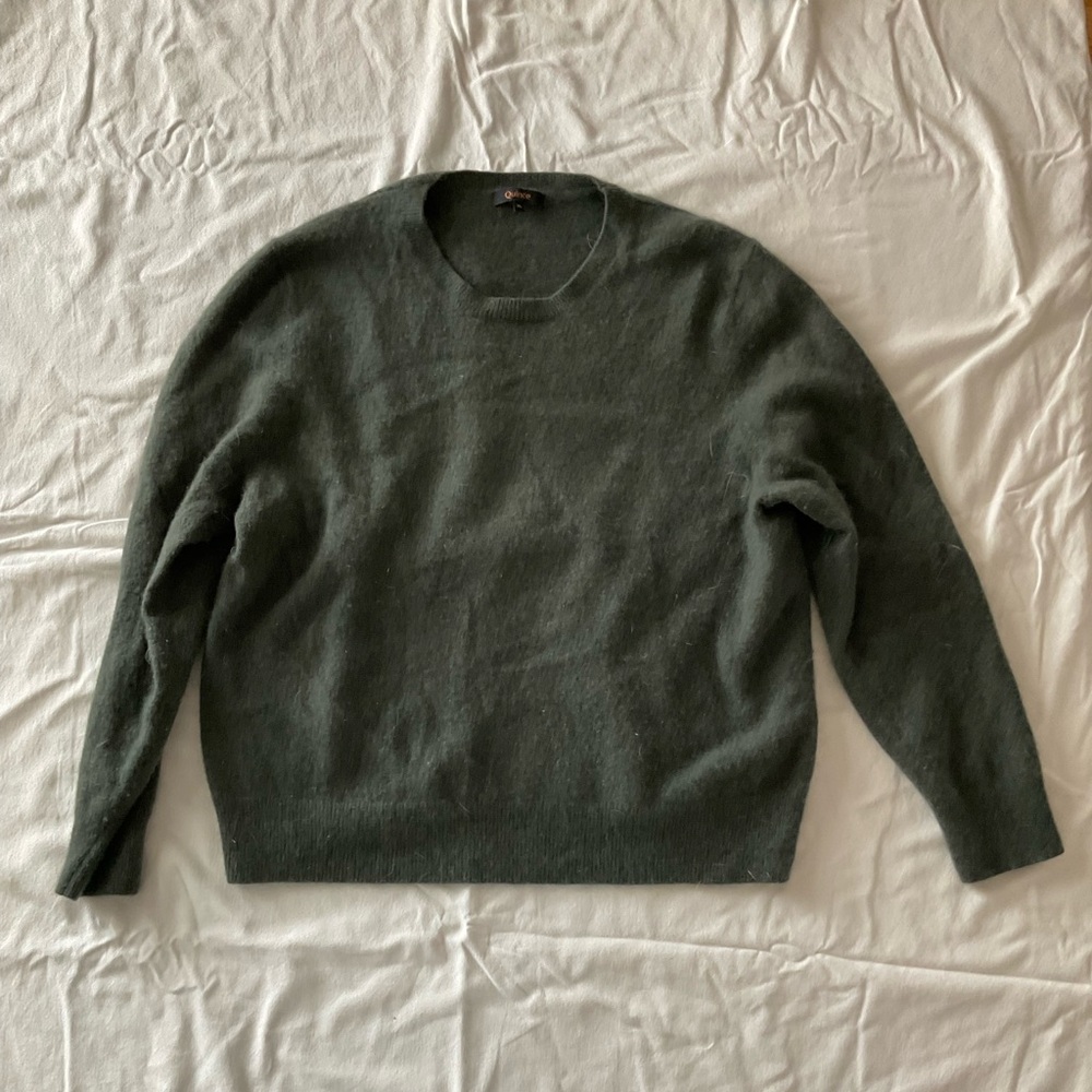 Quince Gray Crew Neck Sweater